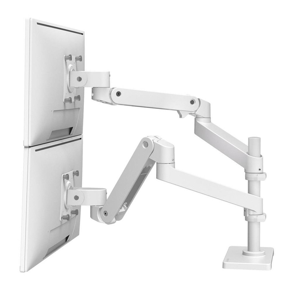 Ergotron Bras bi-écrans superposés LX Pro Blanc