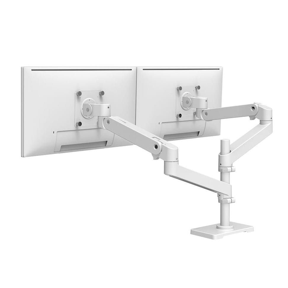 Ergotron Bras bi-écrans superposés LX Pro Blanc — image 2