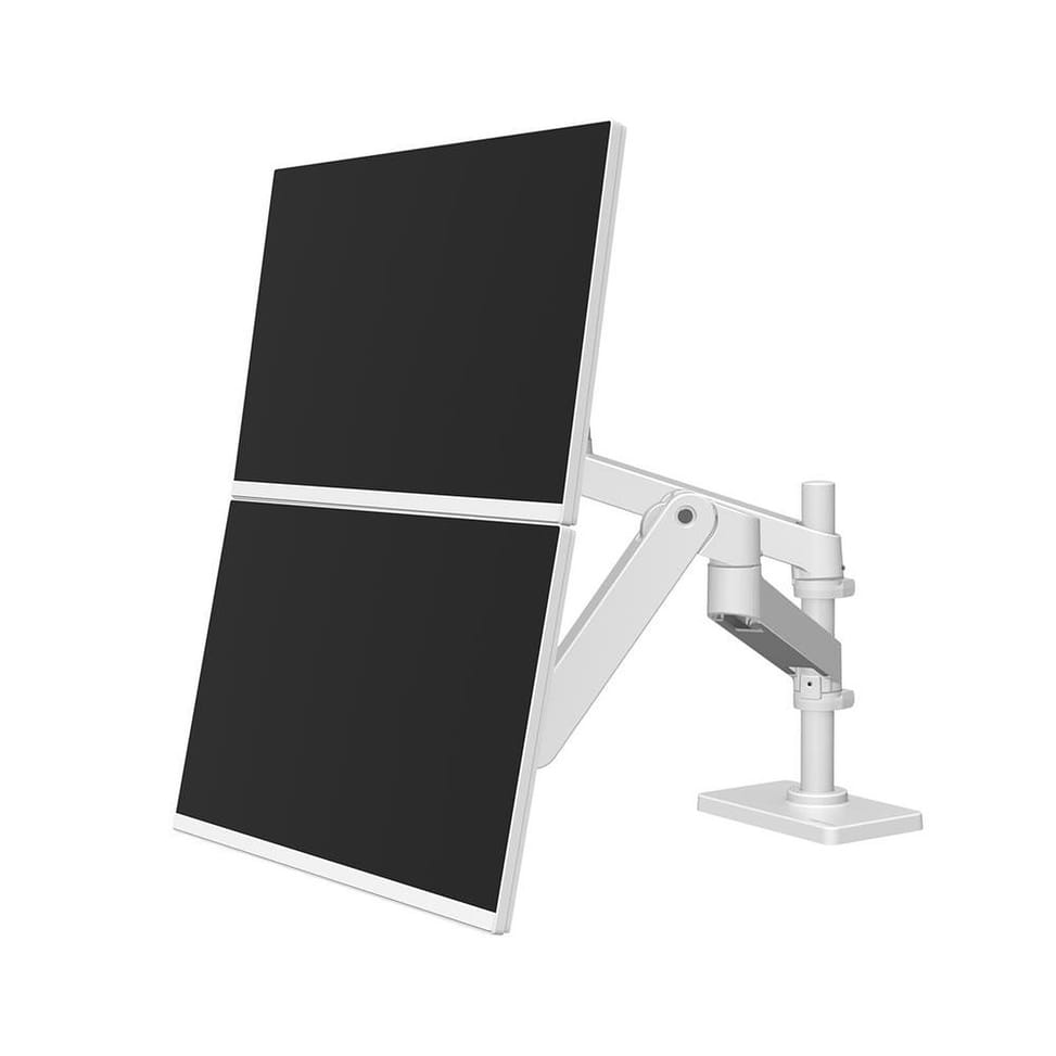 Ergotron Bras bi-écrans superposés LX Pro Blanc — image 3