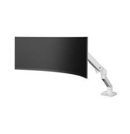 Ergotron Bras de bureau HX avec pivot VHD pour écrans ultra-larges très incurvés - Blanc