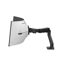 Ergotron Bras de bureau HX avec pivot VHD pour écrans ultra-larges très incurvés - Noir