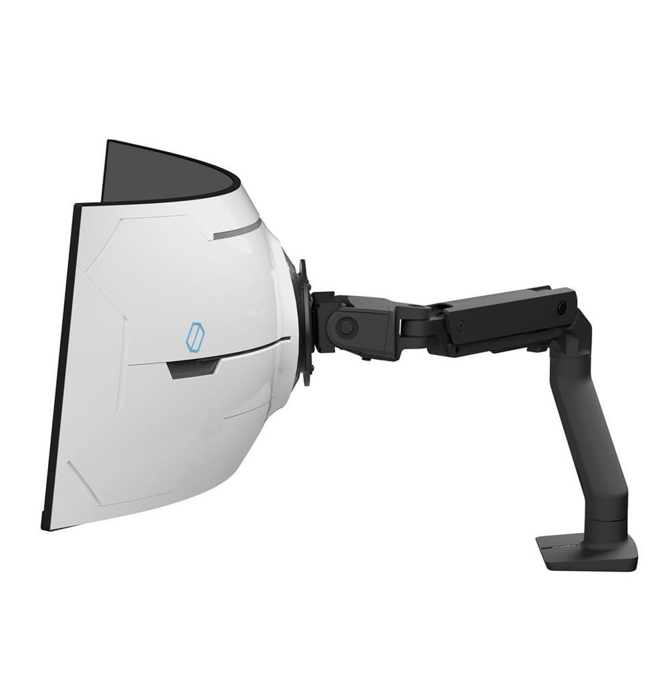 Ergotron Bras de bureau HX avec pivot VHD pour écrans ultra-larges très incurvés - Noir