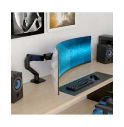 Ergotron Bras de bureau HX avec pivot VHD pour écrans ultra-larges très incurvés - Noir