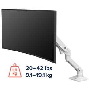 Ergotron Bras HX mono-écran Blanc — image 2