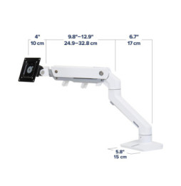 Ergotron Bras HXHD pour écran ultra-larges et incurvés - Blanc