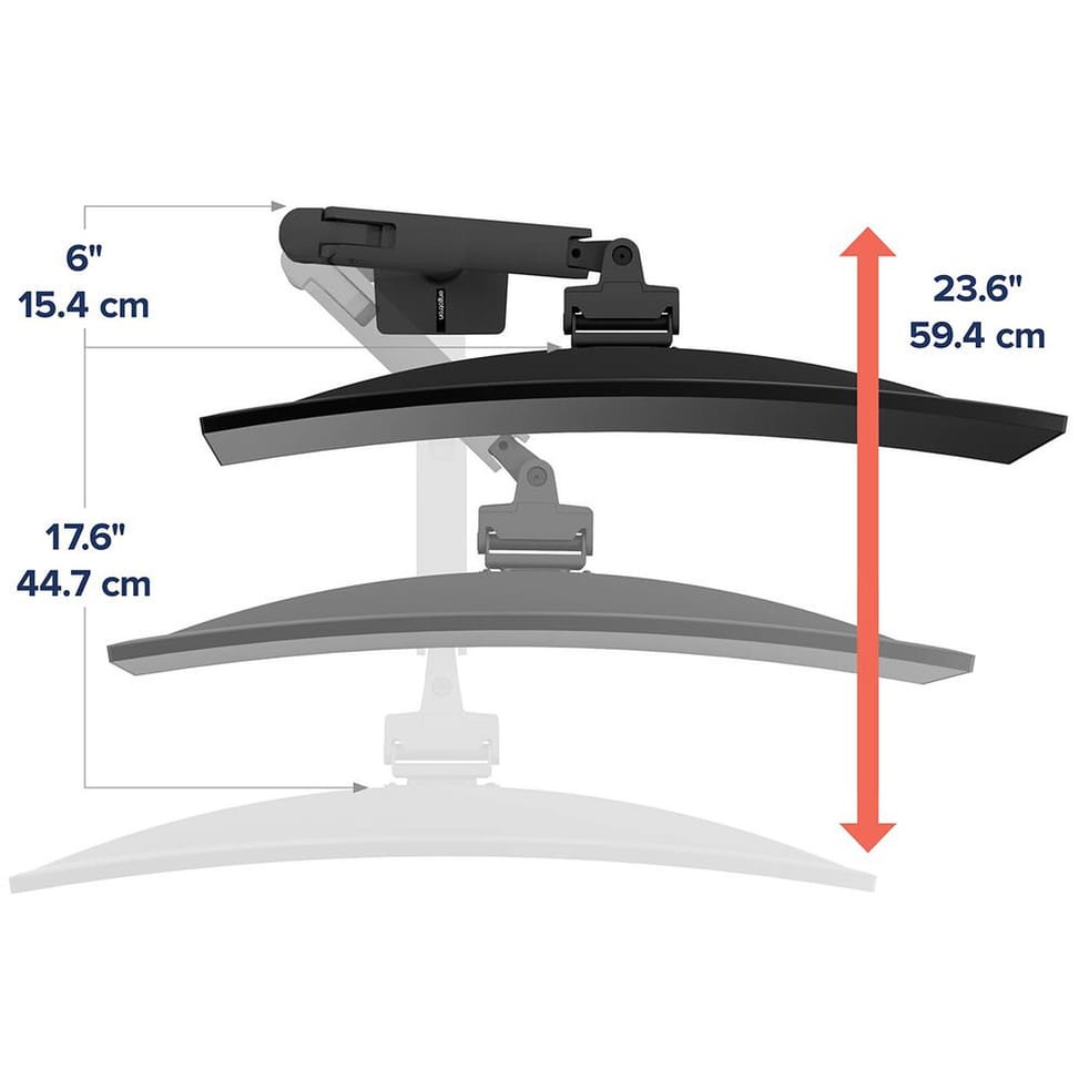 Ergotron Bras HXHD pour écran ultra-larges et incurvés - Noir — image 3