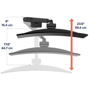Ergotron Bras HXHD pour écran ultra-larges et incurvés - Noir — image 3