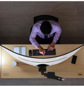 Ergotron Bras HXHD pour écran ultra-larges et incurvés - Noir