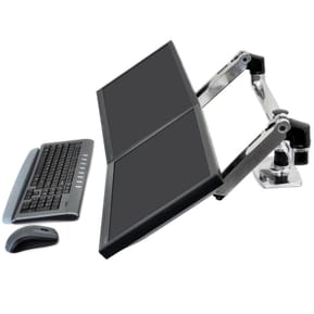 Ergotron Bras LX bi-écran juxtaposés - Aluminium — image 2