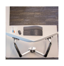Ergotron Bras LX bi-écran juxtaposés - Aluminium