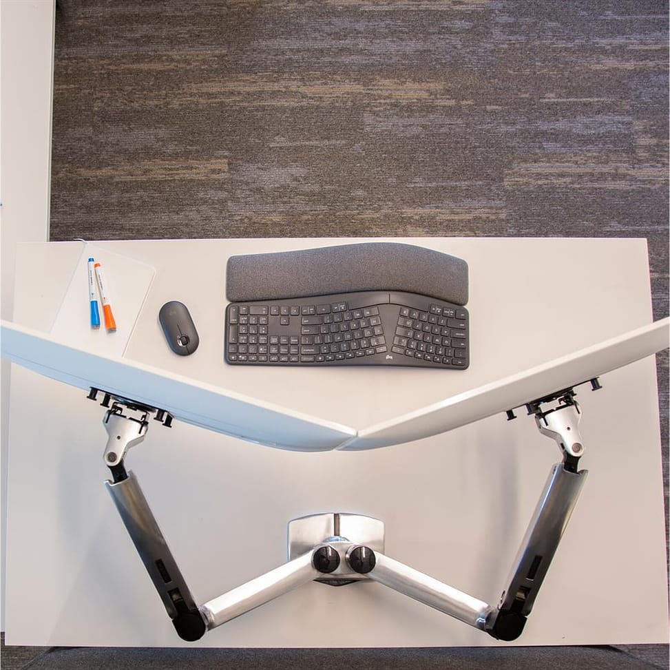 Ergotron Bras LX bi-écran juxtaposés - Aluminium — image 3