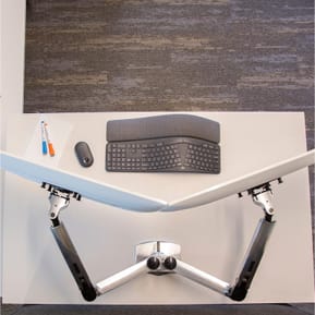 Ergotron Bras LX bi-écran juxtaposés - Aluminium — image 3
