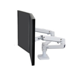 Ergotron Bras LX bi-écran juxtaposés - Blanc