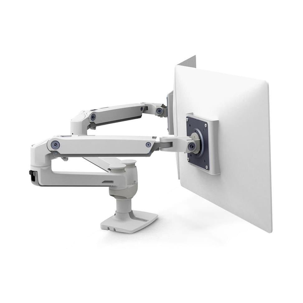 Ergotron Bras LX bi-écran juxtaposés - Blanc — image 2