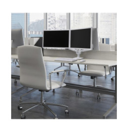 Ergotron Bras LX bi-écran juxtaposés - Blanc