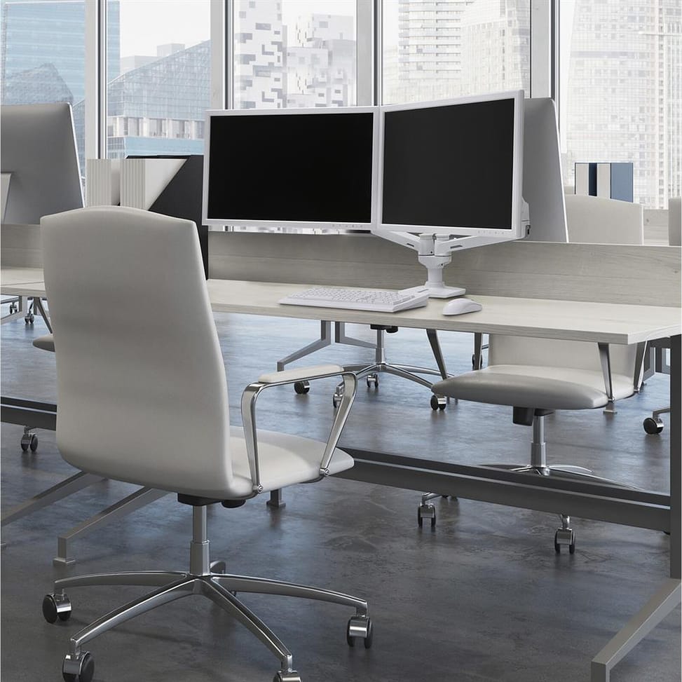Ergotron Bras LX bi-écran juxtaposés - Blanc — image 4