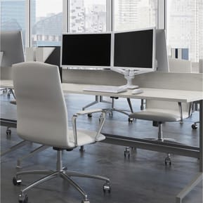 Ergotron Bras LX bi-écran juxtaposés - Blanc — image 4