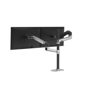 Ergotron Bras LX Double Colonne Haute Aluminium