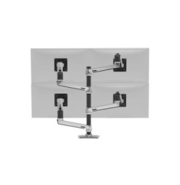 Ergotron Bras LX Double Colonne Haute Aluminium