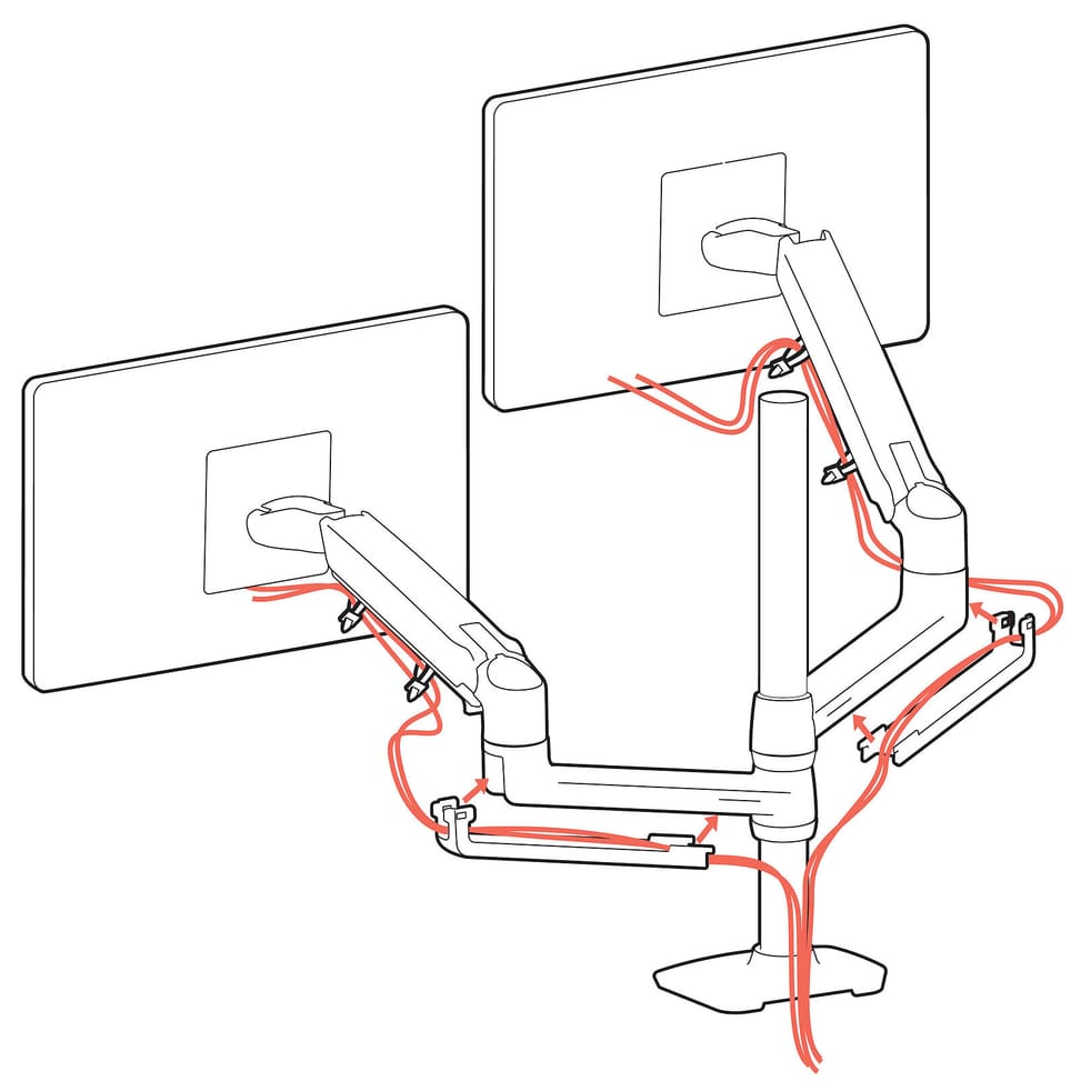 Ergotron Bras LX Double Colonne Haute Aluminium — image 4