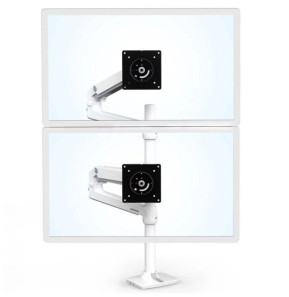 Ergotron Bras LX Double Colonne Haute Blanc