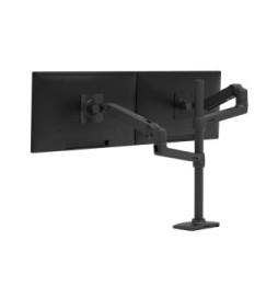 Ergotron Bras LX Double Colonne Haute Noir