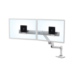 Ergotron Bras LX Dual Direct bi-écrans Blanc