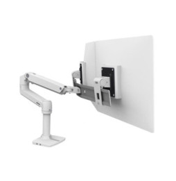Ergotron Bras LX Dual Direct bi-écrans Blanc
