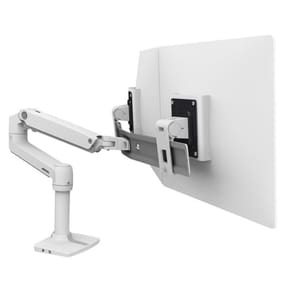 Ergotron Bras LX Dual Direct bi-écrans Blanc — image 2