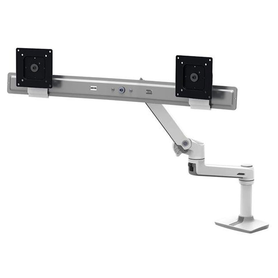 Ergotron Bras LX Dual Direct bi-écrans Blanc — image 3