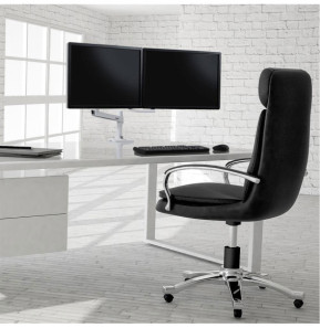 Ergotron Bras LX Dual Direct bi-écrans Blanc