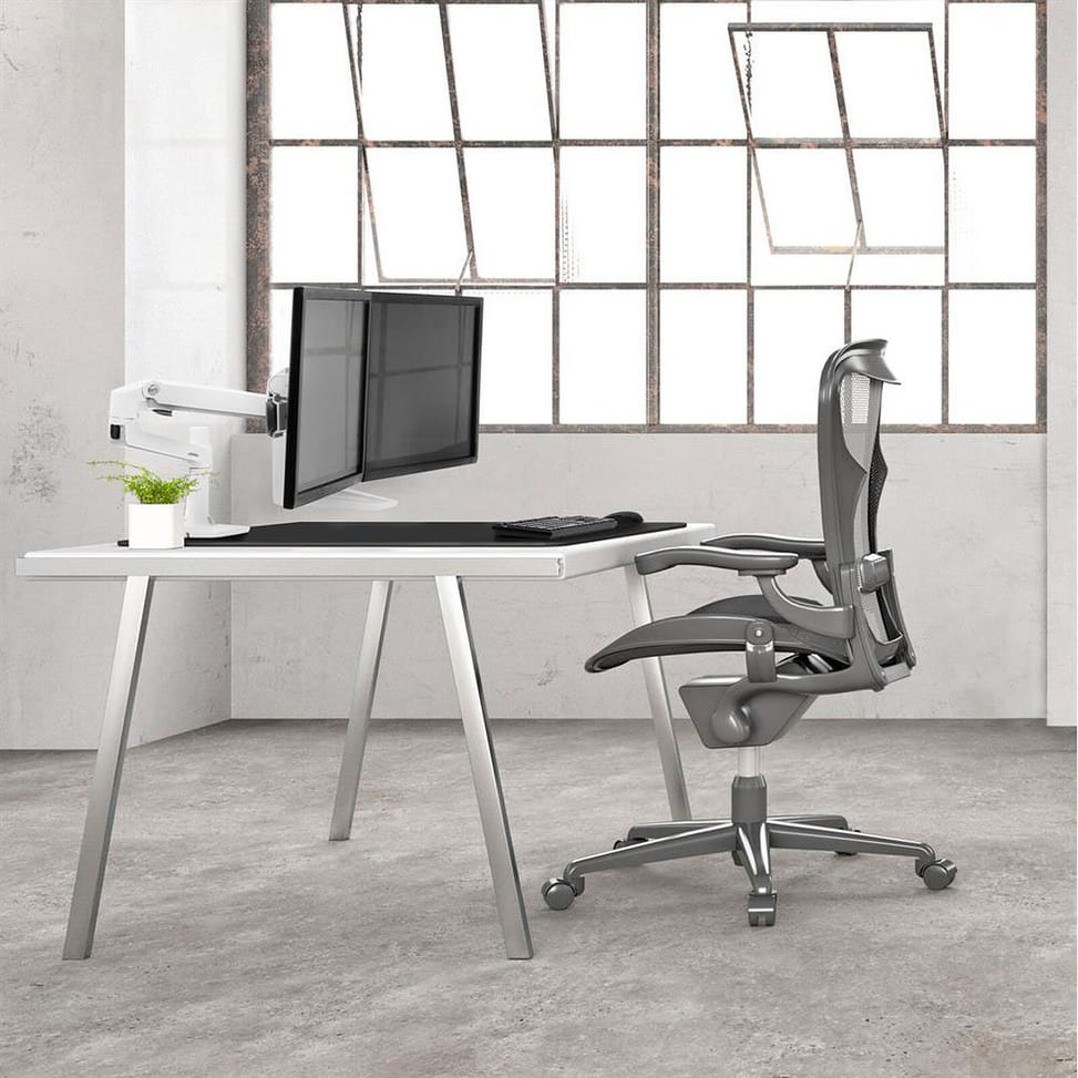 Ergotron Bras LX Dual Direct bi-écrans Blanc — image 5