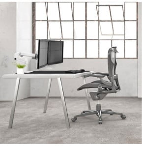 Ergotron Bras LX Dual Direct bi-écrans Blanc