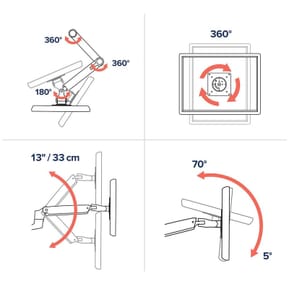 Ergotron Bras pour écran LX Blanc — image 5