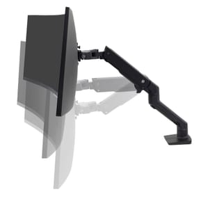 Ergotron HX mono-écran, fixation bureau (noir) — image 2