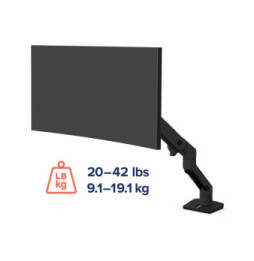 Ergotron HX mono-écran, fixation bureau (noir)