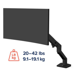 Ergotron HX mono-écran, fixation bureau (noir)