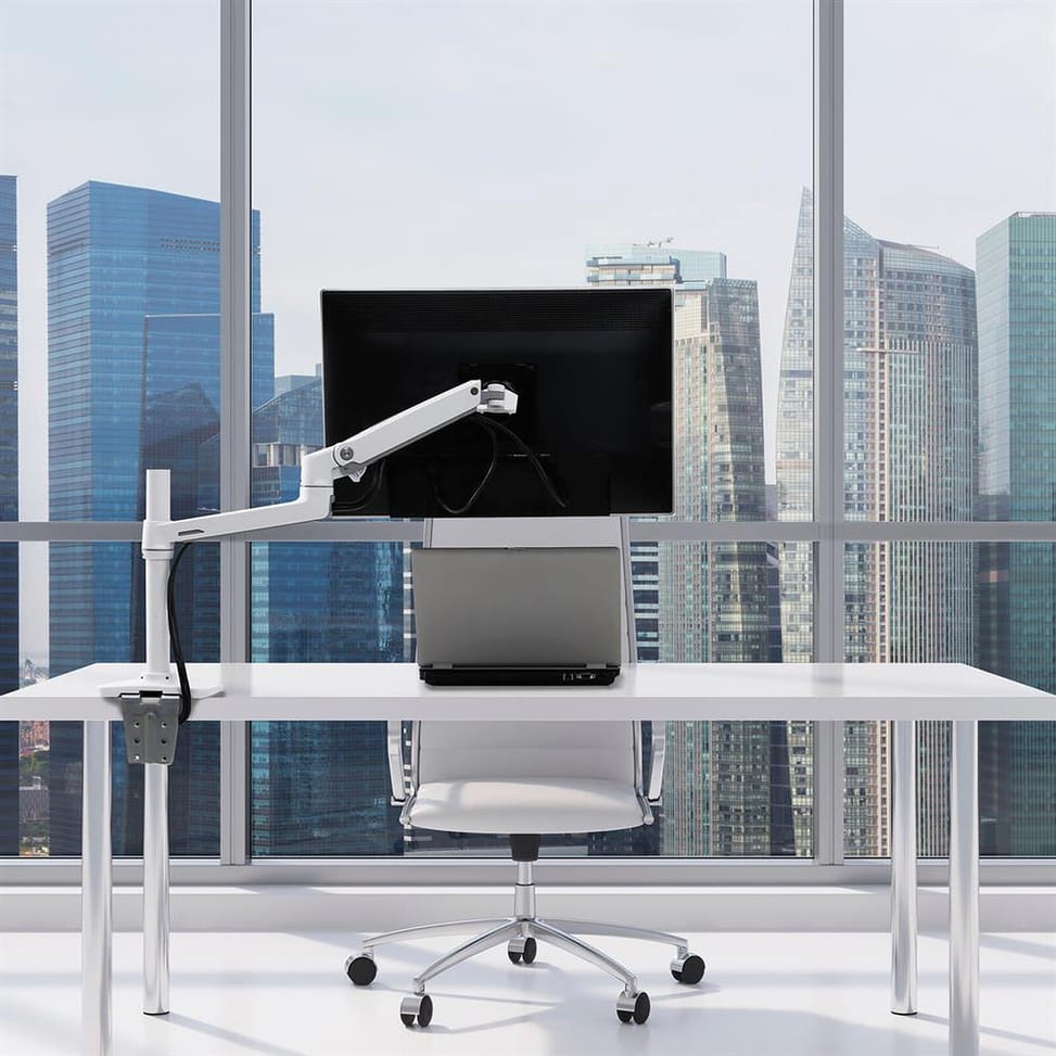Ergotron LX Desk Mount LCD Monitor Arm Tall Pole Blanc — image 3