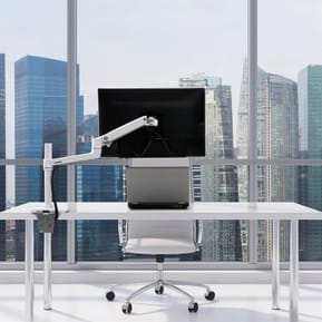 Ergotron LX Desk Mount LCD Monitor Arm Tall Pole Blanc — image 3
