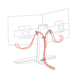 Ergotron Stand Neo-Flex bi-écran ajustable en hauteur