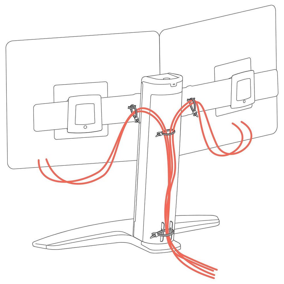 Ergotron Stand Neo-Flex bi-écran ajustable en hauteur — image 5