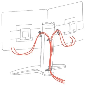 Ergotron Stand Neo-Flex bi-écran ajustable en hauteur — image 5