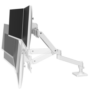 Ergotron Bras bi-écrans LX Pro Blanc