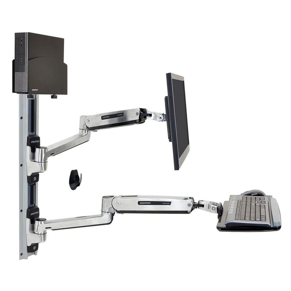 Ergotron Station murale assis-debout LX pour PC compact (45-359-026) — image 2
