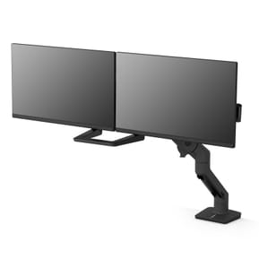 Ergotron HX bi-écrans, fixation bureau (Noir)