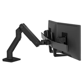 Ergotron HX bi-écrans, fixation bureau (Noir) — image 2