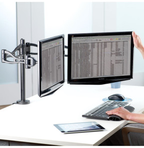 Fellowes Bras porte écran double Professional Series
