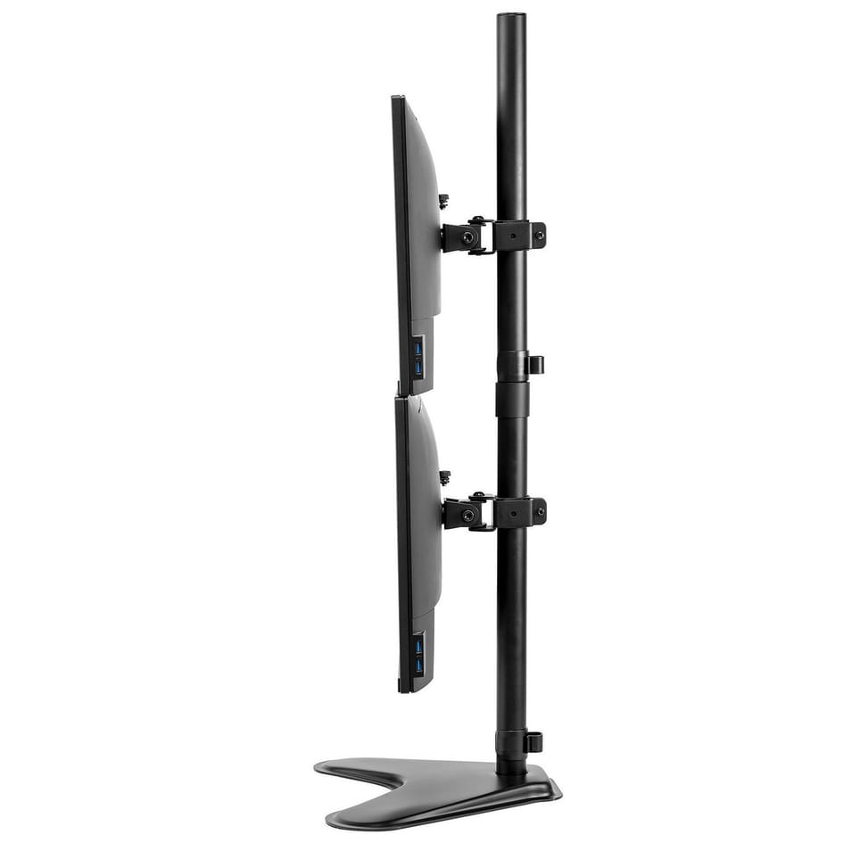 Fellowes Bras porte écran double vertical sur pied Professional Series — image 3