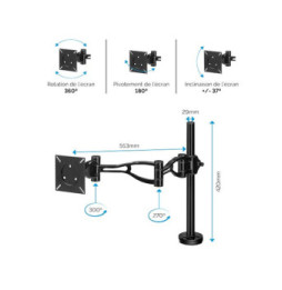 Fellowes Bras porte écran simple Professional Series