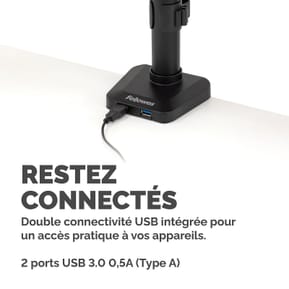 Fellowes Bras porte écran triple Platinum Series — image 4